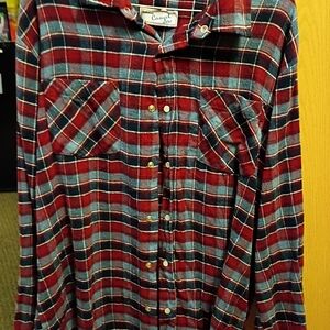 Haband Red and Blue Checkered Casual Shirt